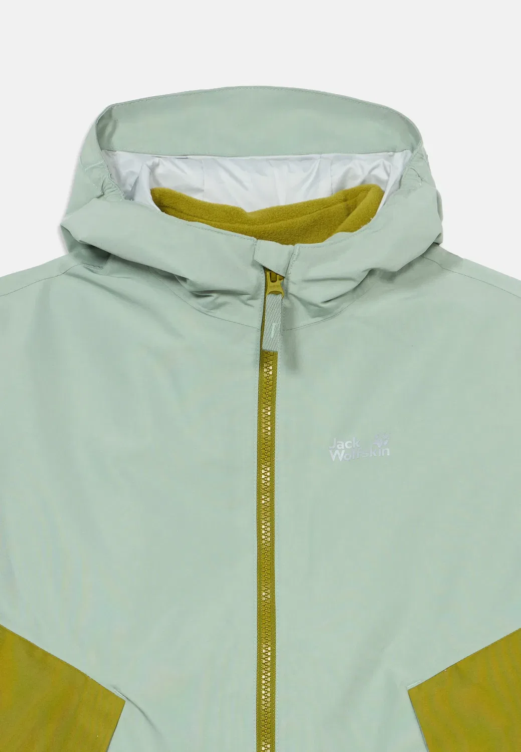 Куртка унисекс Iceland 3in1 jkt k - куртка для активного отдыха Jack Wolfskin, Green Zinnia — фото 3
