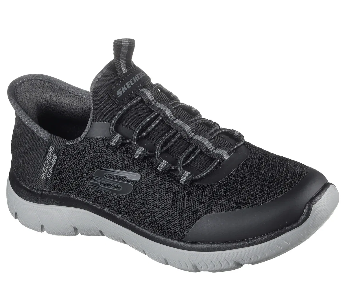 Детские слипоны Summits - High Range Skechers, черный/угольный — фото 4