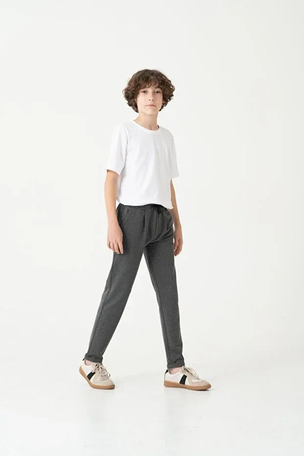 Детские спортивные штаны для мальчиков с длинным рукавом Mışıl Kids, Anthracite — фото 2