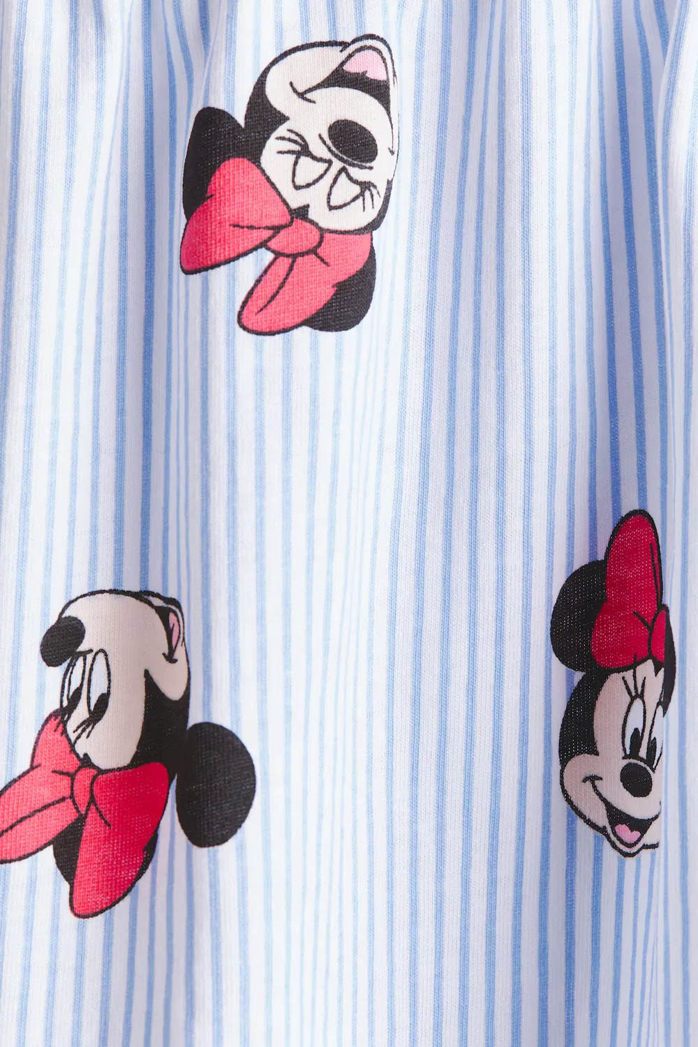 Платье из хлопка с принтом H&M, Blau Gestreift/Minnie Maus — фото 2