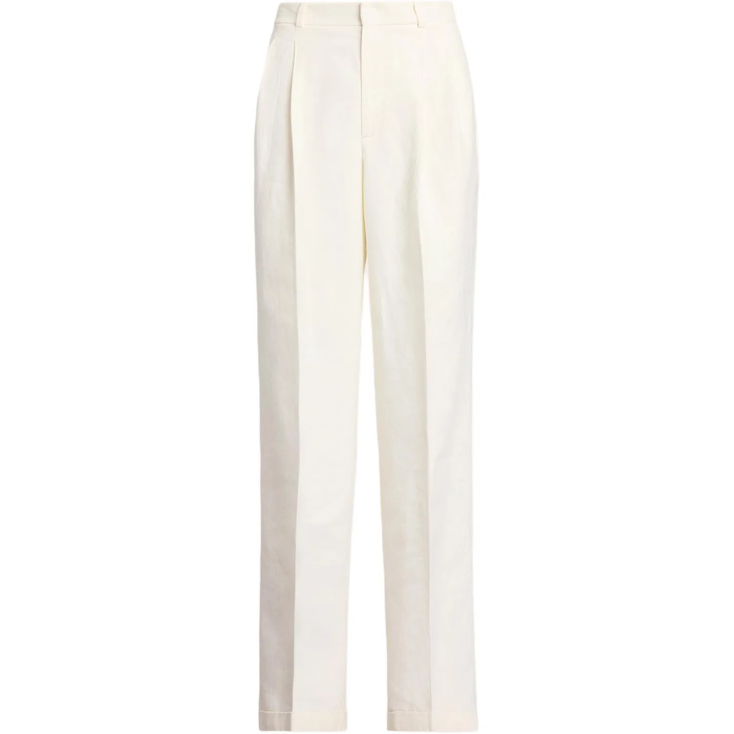 Женские брюки прямые со складками Polo Ralph Lauren, White