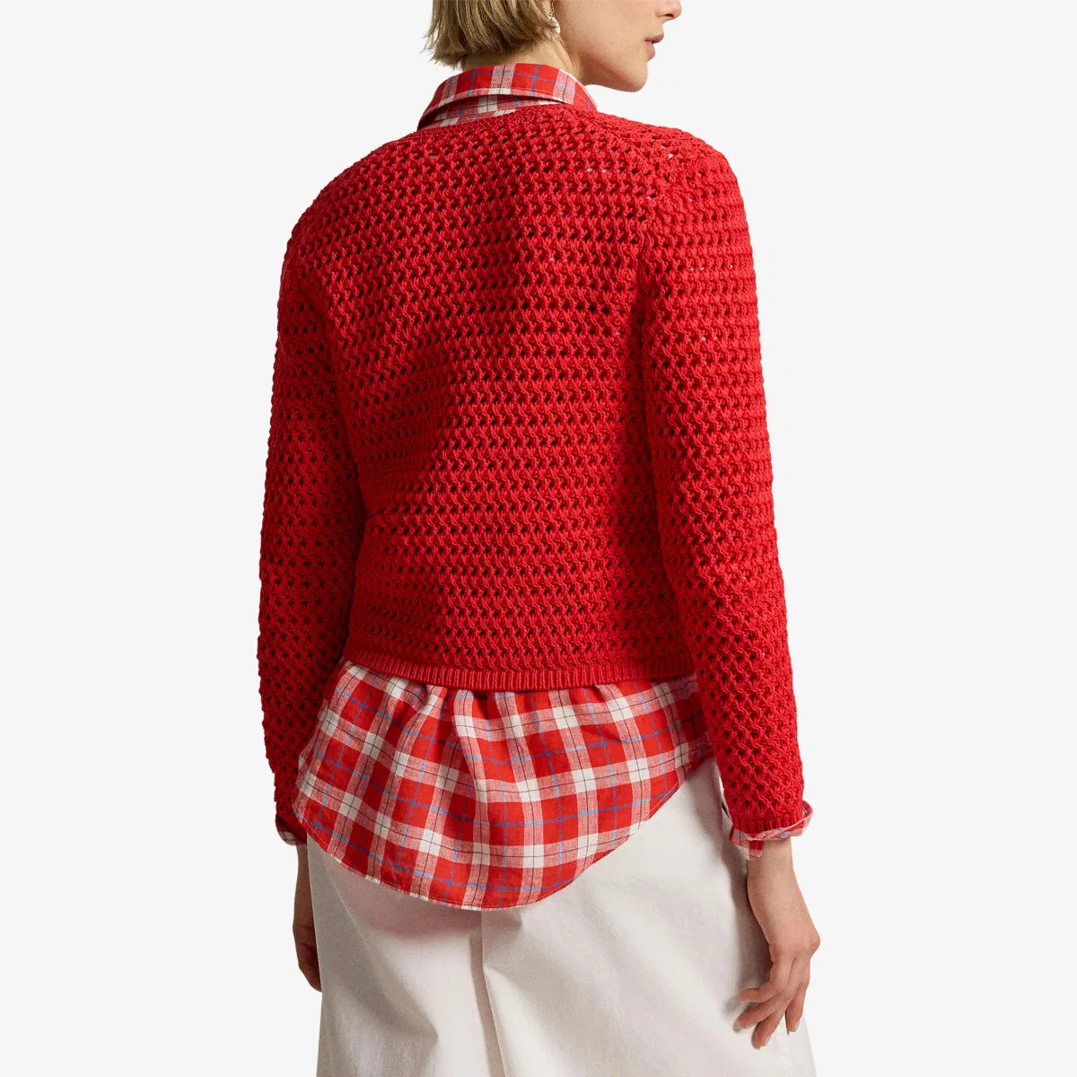 Вязаный хлопковый кардиган с вышитым логотипом Polo Ralph Lauren — фото 4