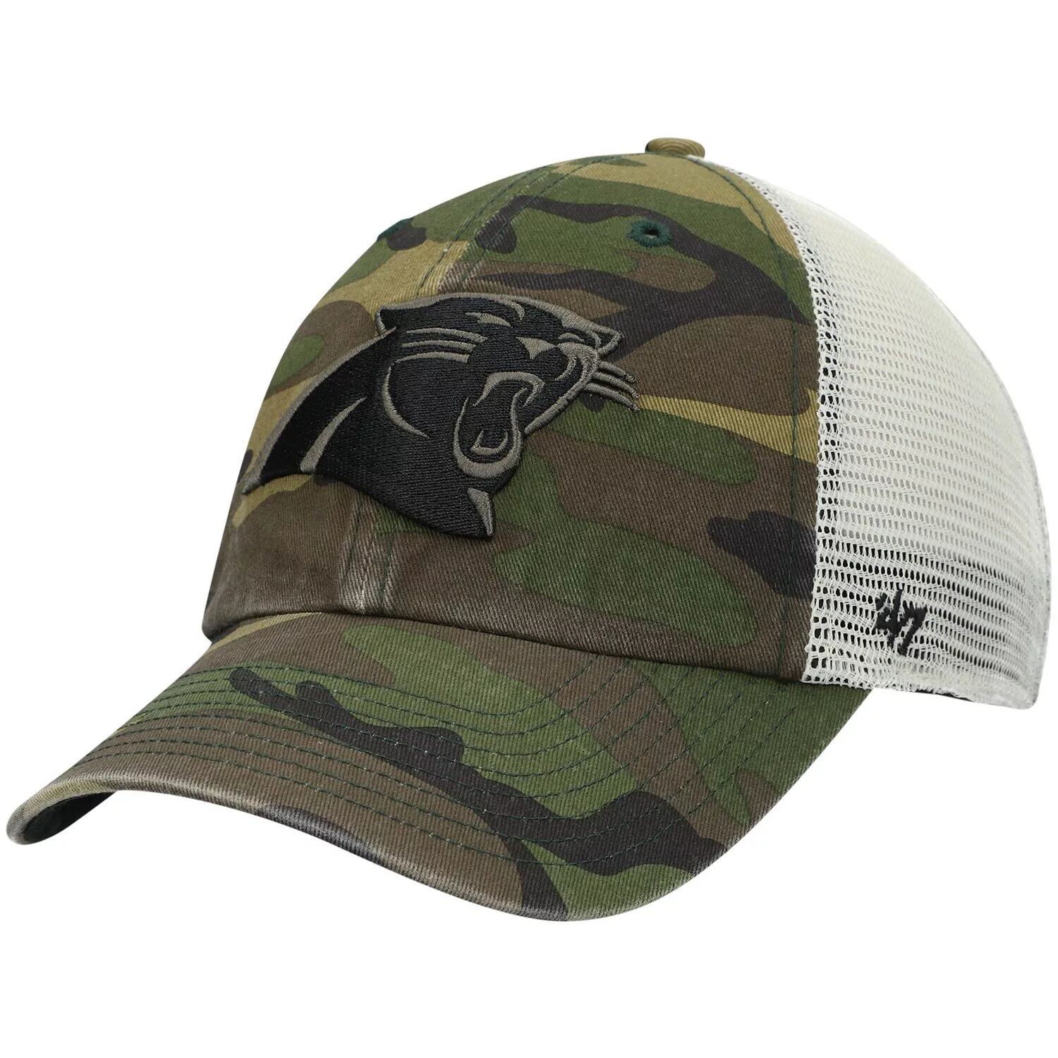 

Мужская камуфляжная кепка ’47 Carolina Panthers Branson Clean Up Trucker