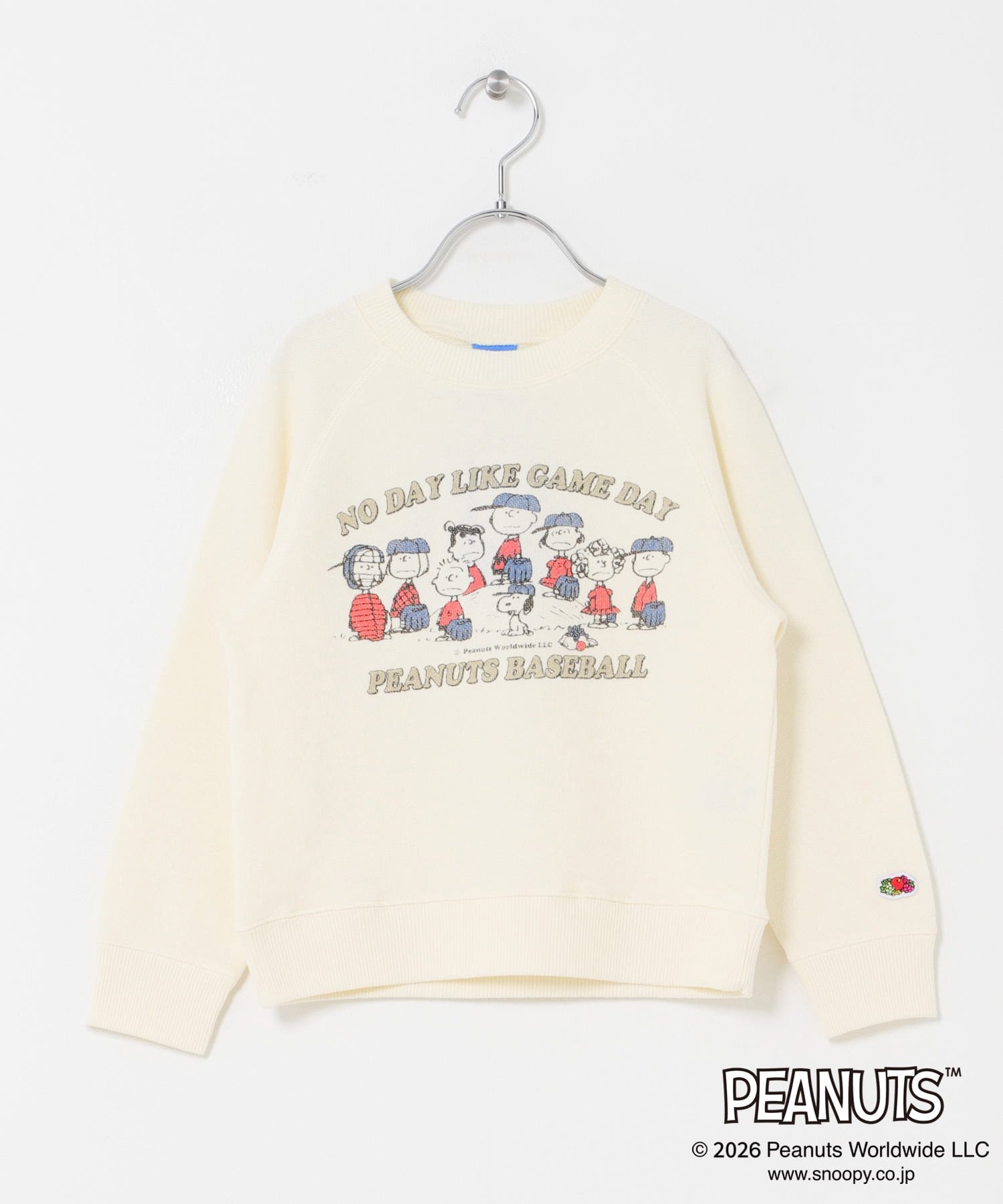 Детская толстовка из мягкого флиса "по специальному заказу" от FRUIT OF THE LOOM x DOORS Urban Research Doors, ivory — фото 3