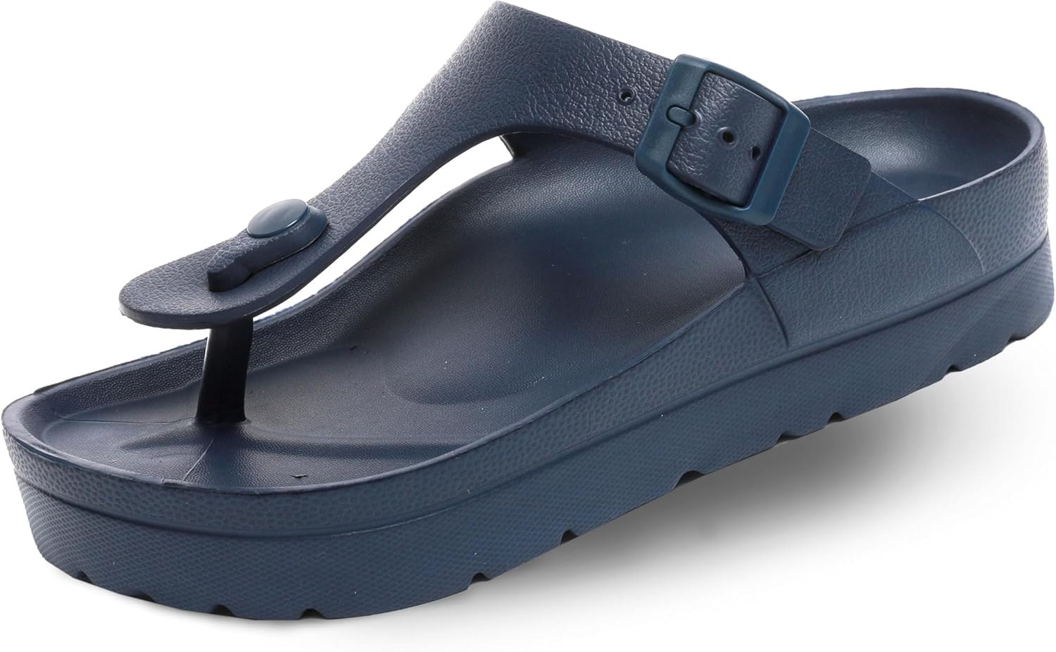 

Женские сандалии на платформе HAPPYO Maui, регулируемые с застежкой, плоские сандалии с поддержкой свода стопы, шлепанцы из ЭВА с толстой подошвой и дополнительной амортизацией, Flip Navy