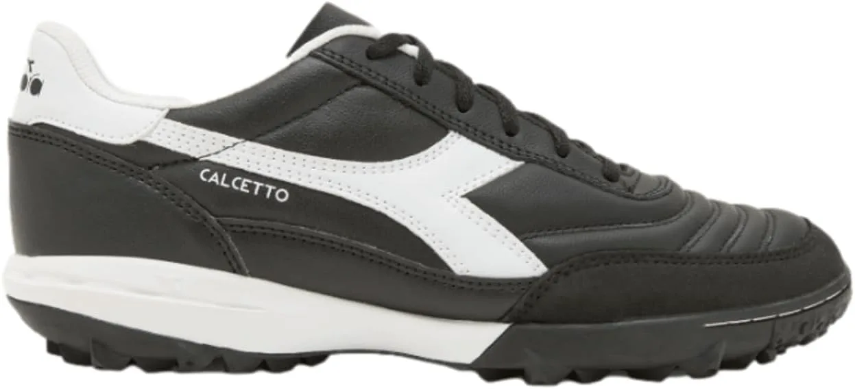 Футбольные бутсы Diadora Calcetto LT для игры на искусственном газоне - натуральная кожа, улучшенная амортизация, резина с повышенной износостойкостью, искусственный газон, оптимальное сцепление и стабильность, черно-белый — фото 2