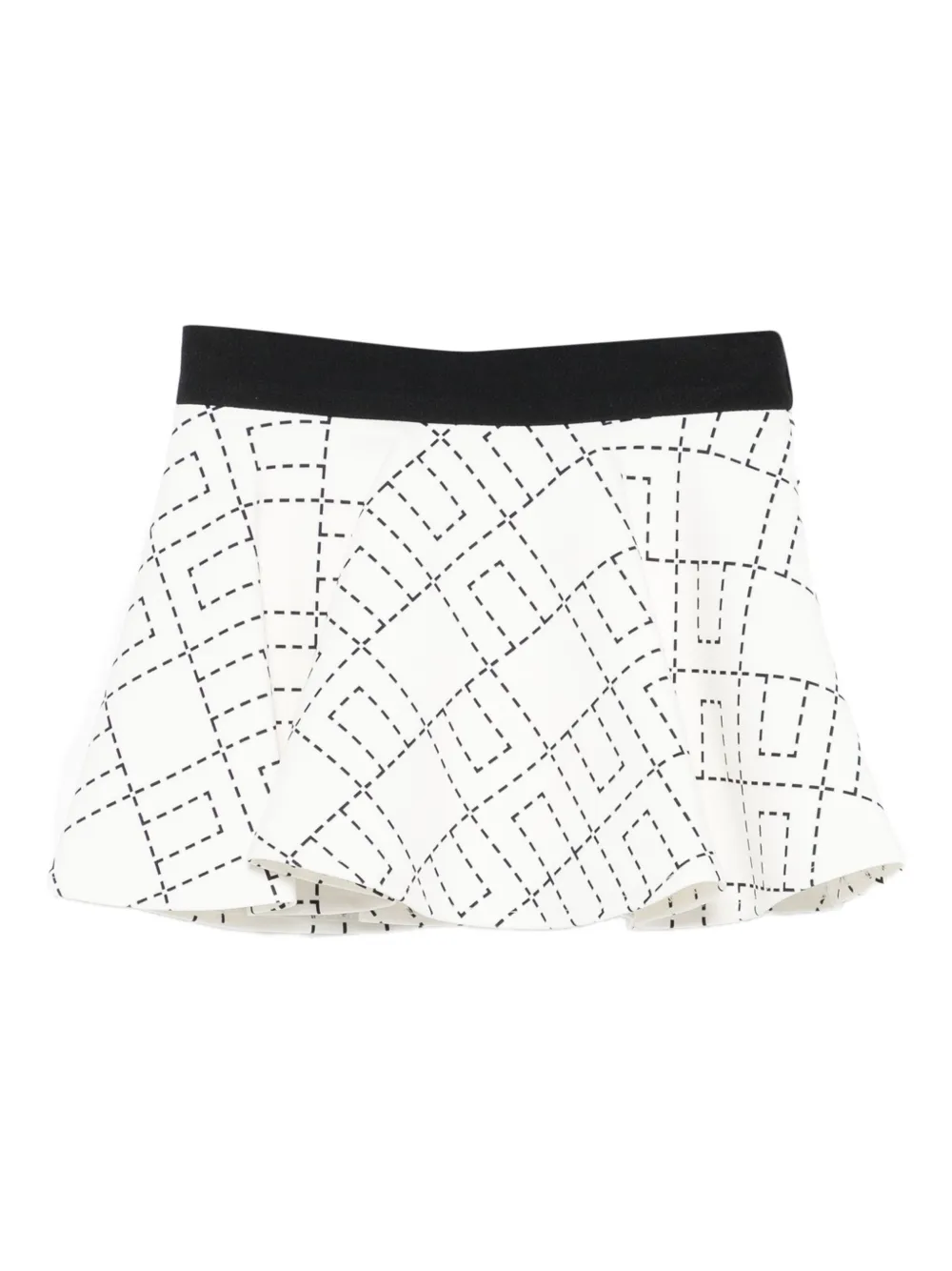 

Юбка с монограммой Elisabetta Franchi La Mia Bambina, белый