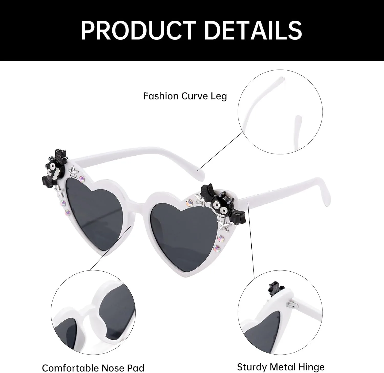 

Уникальные солнцезащитные очки YAMEIZE в форме сердца для Хэллоуина - Череп, Тыква, Летучая мышь, Рейв, модные очки для Рождества, фестиваля, вечеринки, Pumpkin+bat