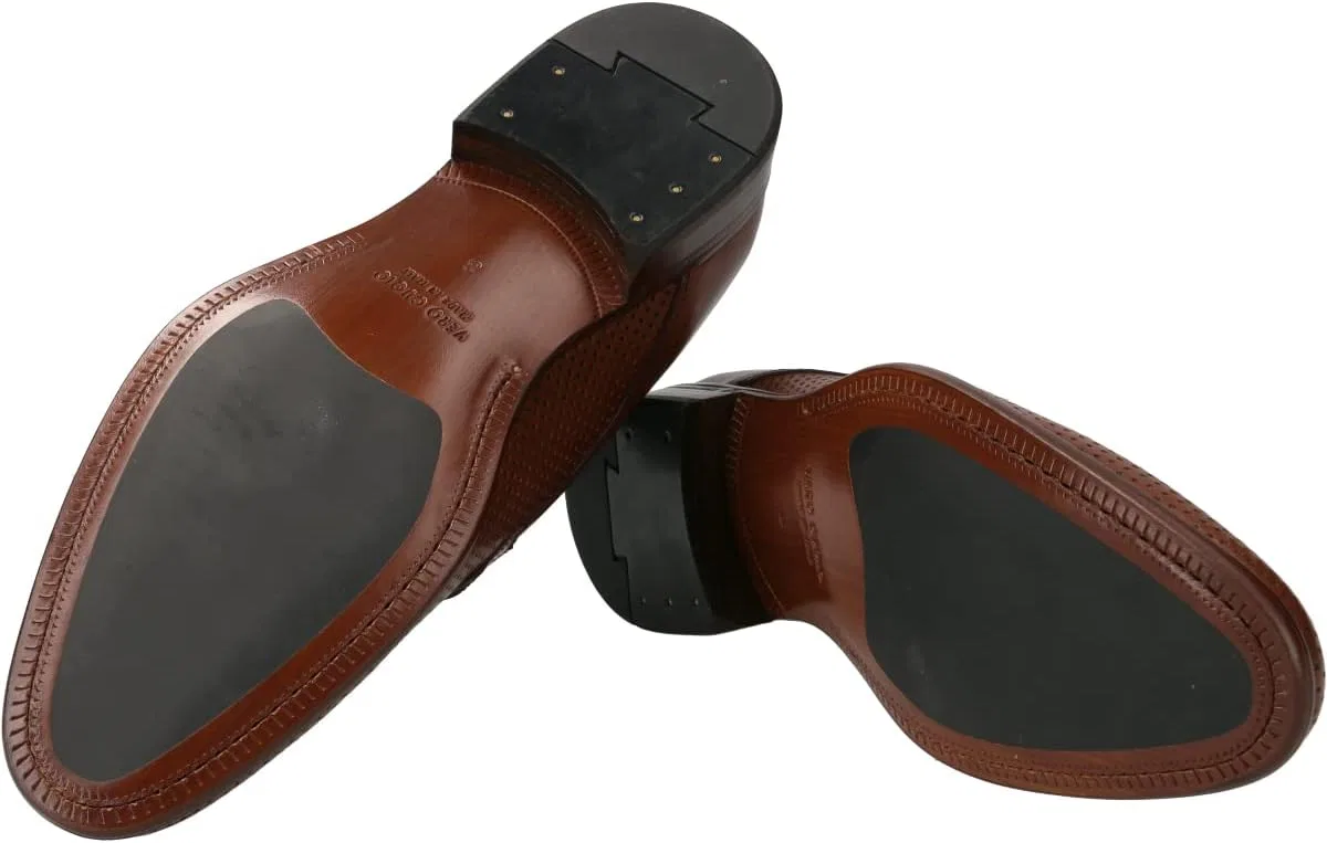 Мужские туфли Lüke Schuhe 380S с коричневыми отверстиями и плетеной шнуровкой — фото 3