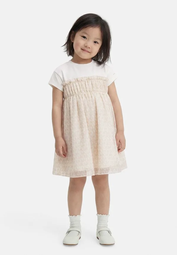 Повседневное платье Michael Kors Kids, Off-White
