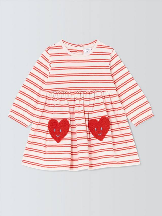 

Платье с карманом в виде сердечка John Lewis, Pink