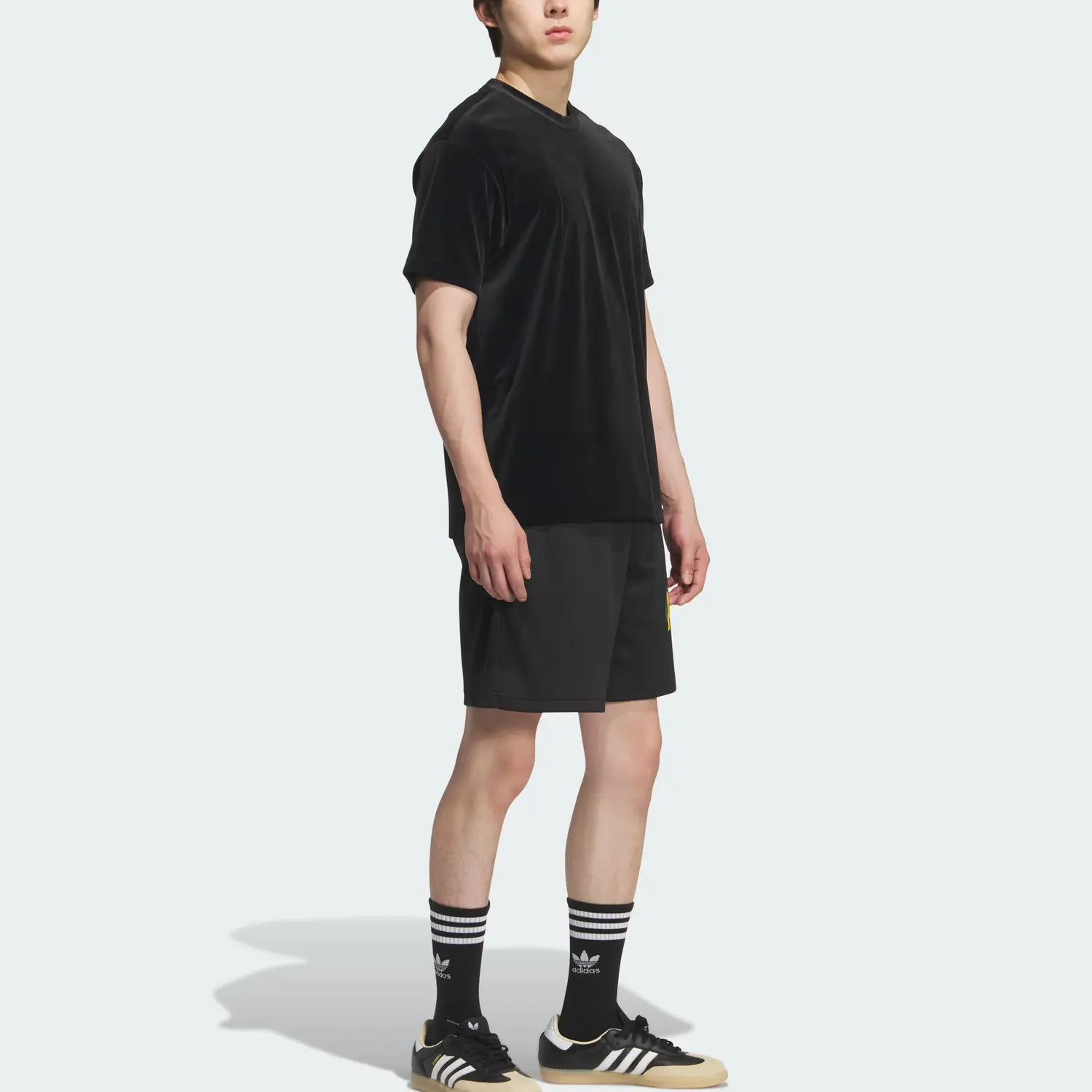 Футболка SS25 SYM VELVET мужская Adidas Originals, черный — фото 4
