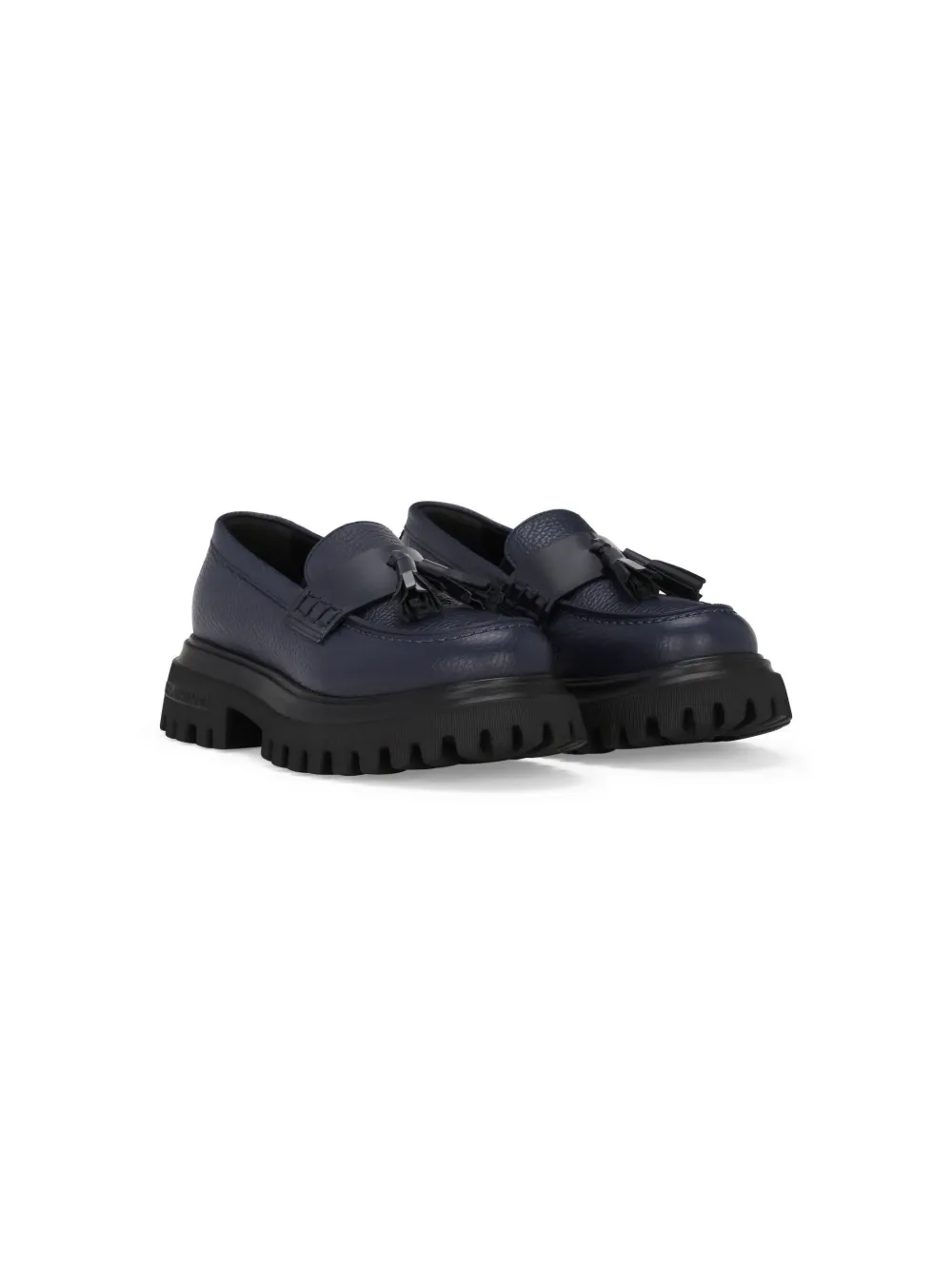 

Лоферы с кисточками Dolce & Gabbana Kids, синий