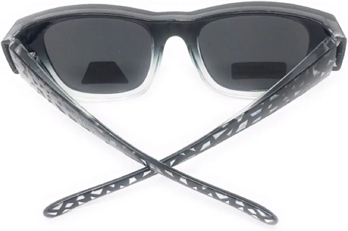 

Солнцезащитные очки с поляризованными линзами высокой четкости, облегающие форму головы, кожаный футляр для очков, мужские и женские MyUV, Crystal / Black Paint