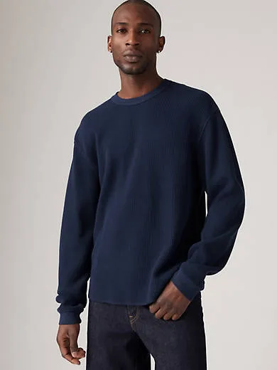 

Непринужденная термофутболка с длинными рукавами Levi's, синий
