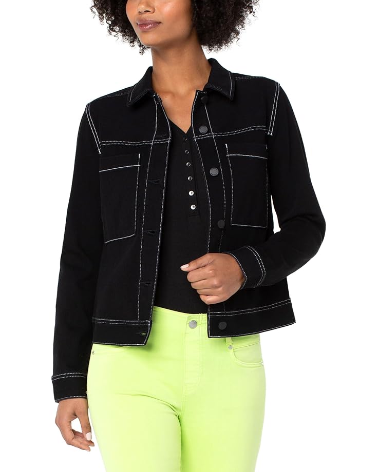 

Куртка Liverpool Los Angeles Utility Trucker Jacket With Contrast Stitch, цвет City Black