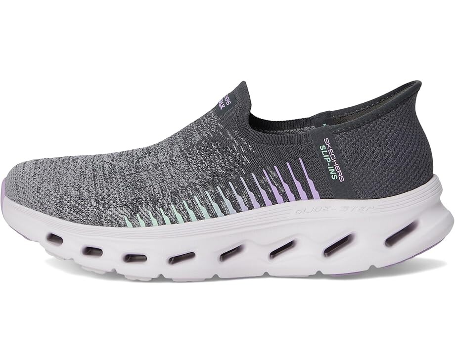 Кроссовки SKECHERS Performance Go Walk Glide Step 2.0 Venus Hands Free Slip-Ins, цвет Charcoal/Lavender — фото 4
