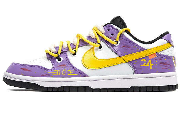 

Кроссовки Nike Dunk Skateboard Shoes Men Low-Top Yellow/Purple