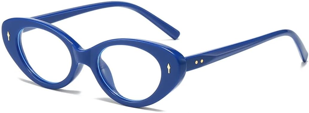 

Винтажные солнцезащитные очки «кошачий глаз» для женщин и мужчин, роскошные дизайнерские солнцезащитные очки в стиле панк, популярные классические очки с заклепками для активного отдыха SZVVBKK, Blue Clear