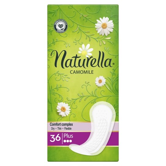 

Плюс Ромашка, Прокладки для трусов, 36 шт. Naturella