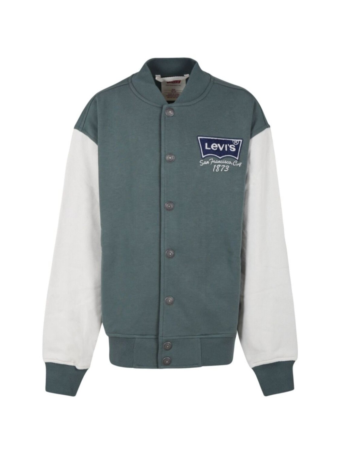 

Куртка-бомбер Levi's Kids из синели с логотипом, зеленый