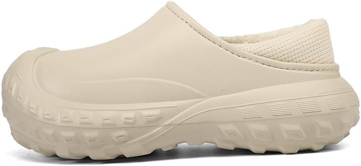 

Мужские зимние утепленные высокие хлопковые ботинки - толстая подошва с флисовым верхним слоем для тепла Hoalox, хаки