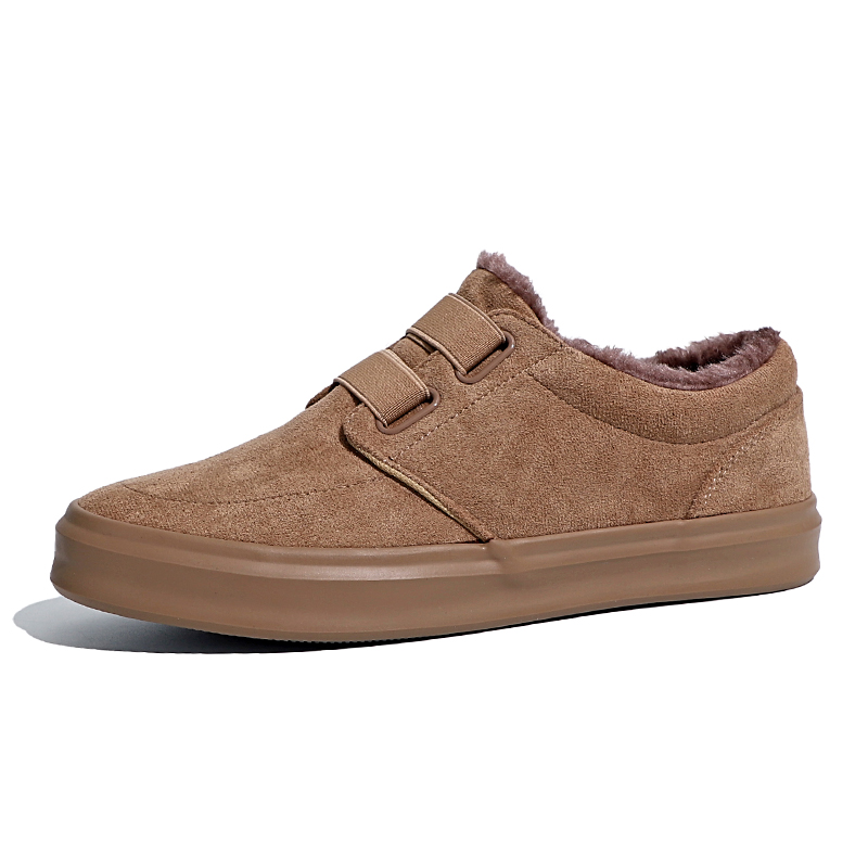 

Baoda Теплые низкие скейтерские кроссовки мужские хаки, цвет Khaki