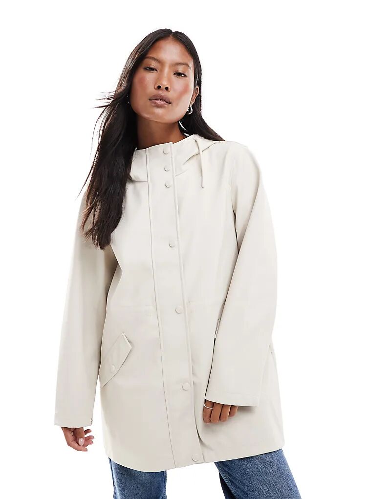 

Куртка-дождевик Vero Moda Petite с капюшоном цвета лунного камня