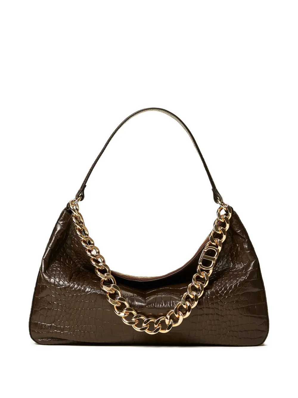 

Сумка на плечо Liliane с тиснением под кожу крокодила TWINSET, черный