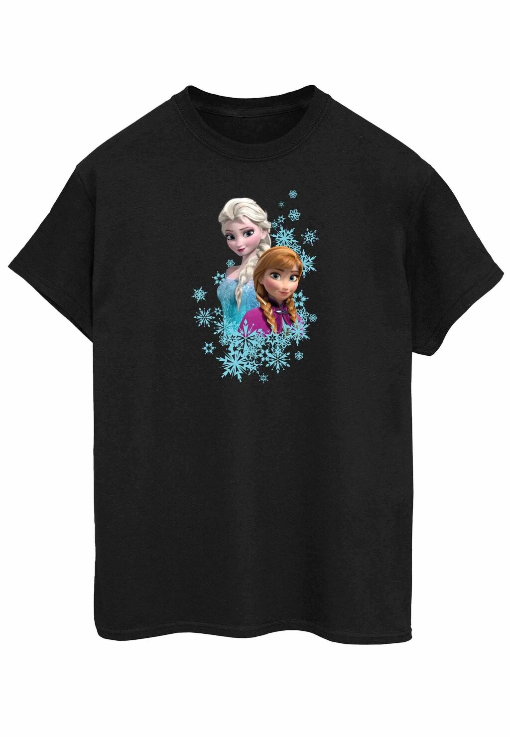 

Футболка с принтом DISNEY FROZEN ELSA AND ANNA SISTERS ABSOLUTE CULT, черный