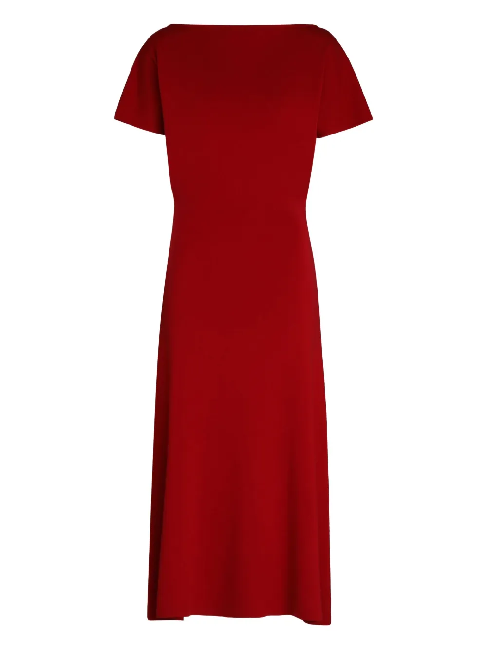 

Платье миди с короткими рукавами P.A.R.O.S.H., красный