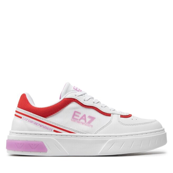 

Кроссовки EA7 Emporio Armani X8X173 XK374 T580 Wht+Cycl+Cher.Tomato, белый