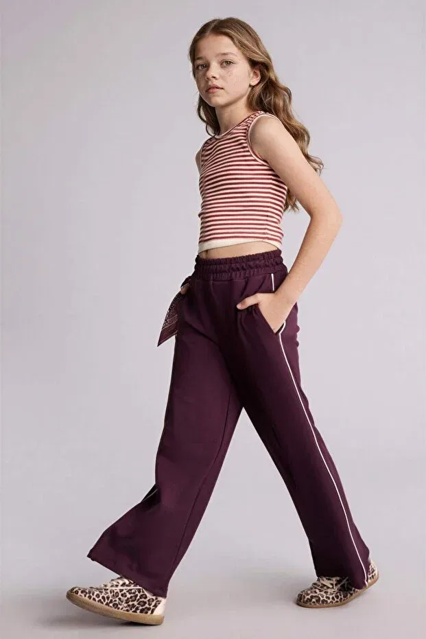 Детские широкие штаны из модала Defacto, Purple-Pr38