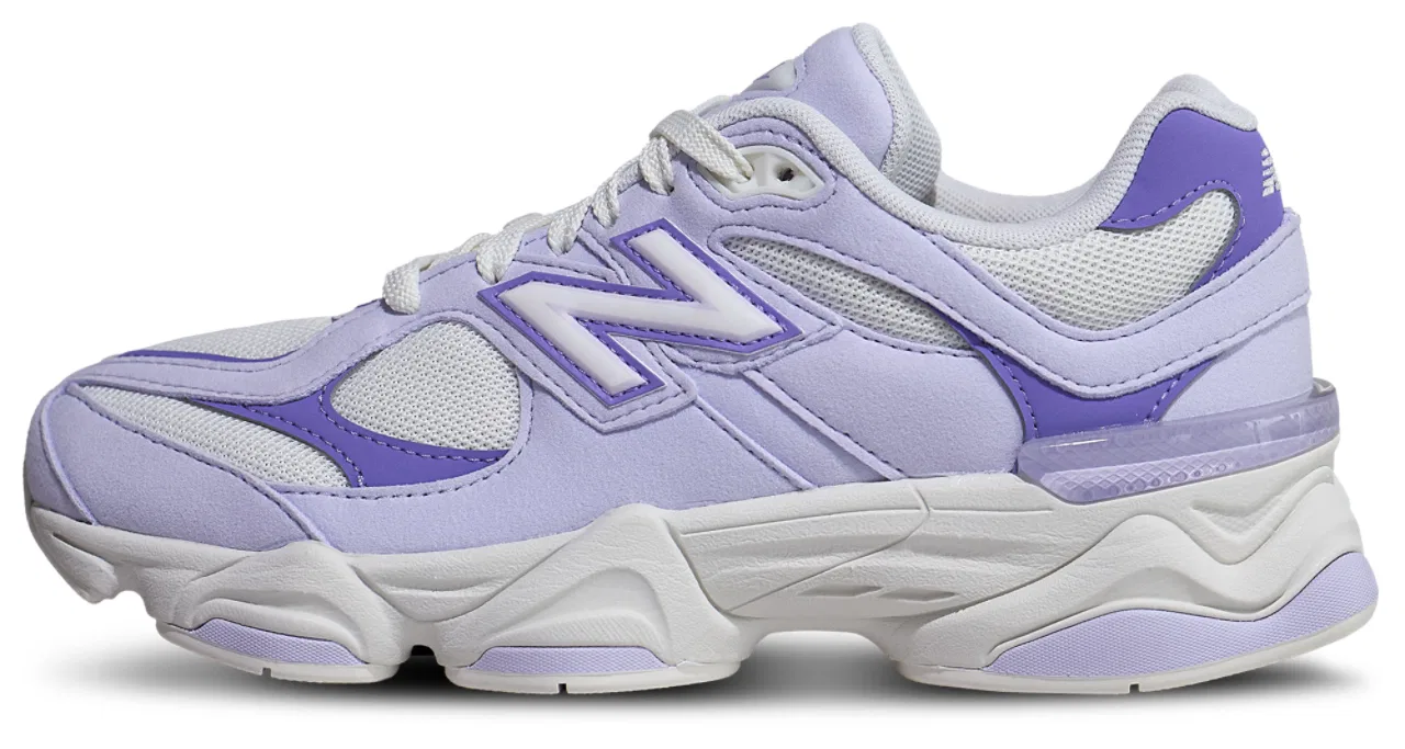 Кроссовки для девочек 9060 New Balance, цвет Sea Salt/Violet Crush — фото 2
