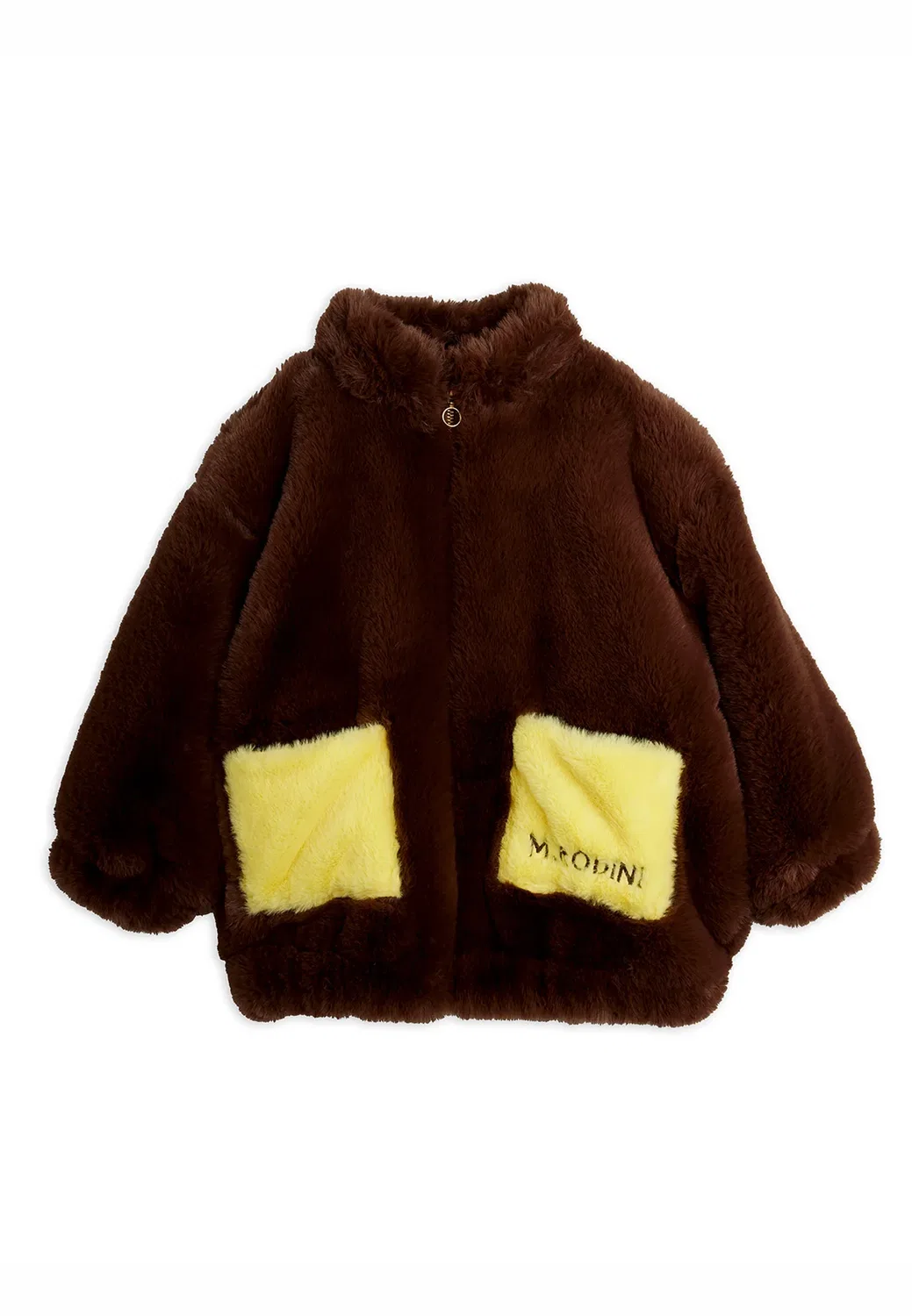 Куртка унисекс с заячьими ушками - флисовая куртка Mini Rodini, Brown — фото 3