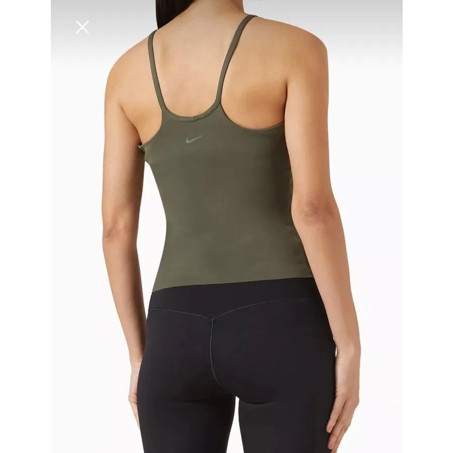 Женский топ без рукавов Dri-FIT Zenvy Nike, Зеленый — фото 3