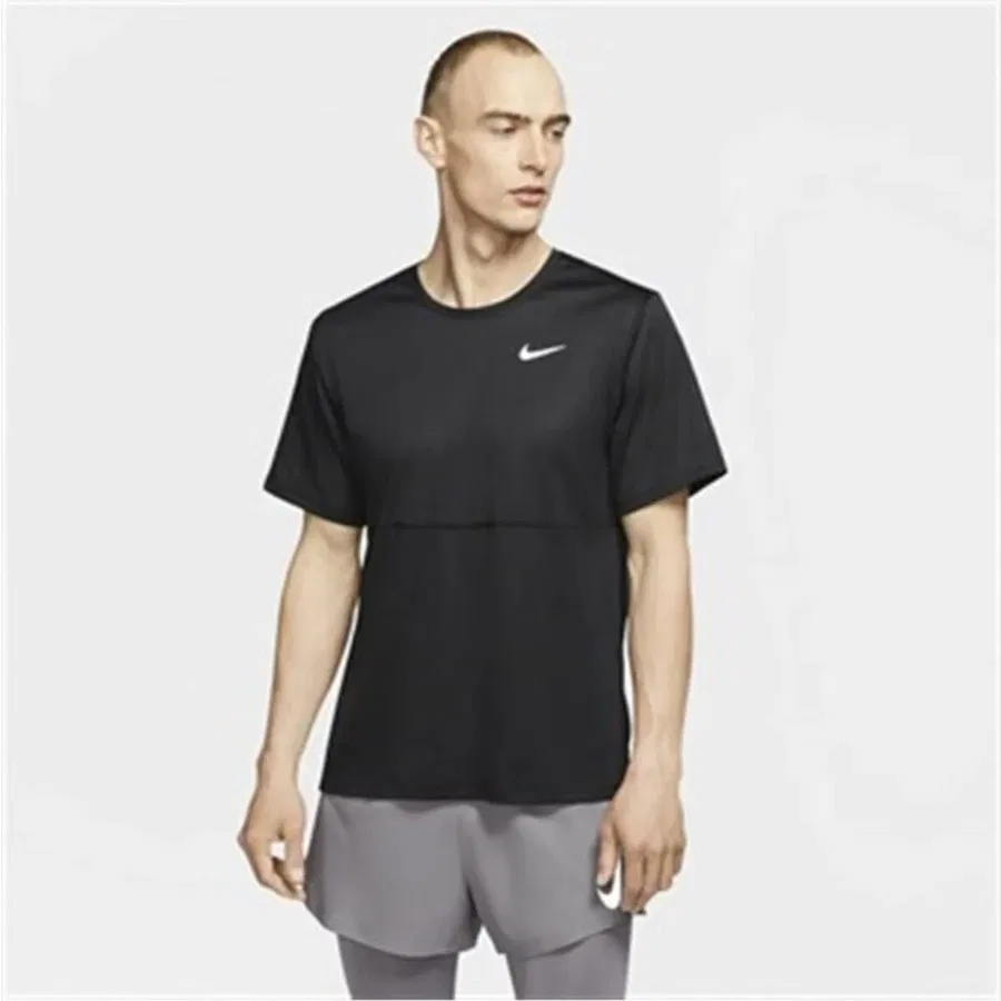 Мужская футболка с коротким рукавом Nike Dri-FIT Run Top Ss, Черный — фото 3