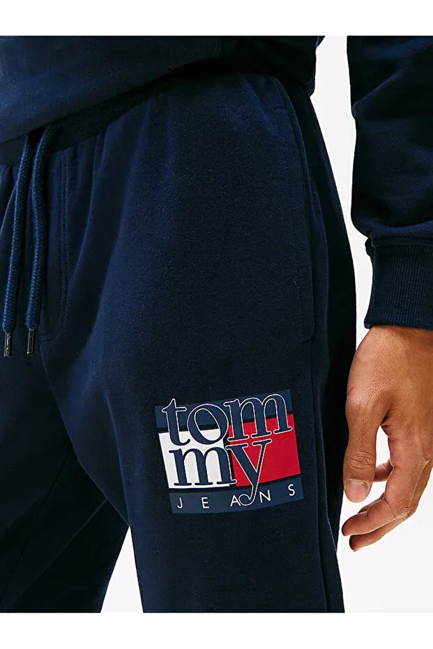 Мужские спортивные штаны с принтом Tommy Hilfiger, Dark Night Navy — фото 3