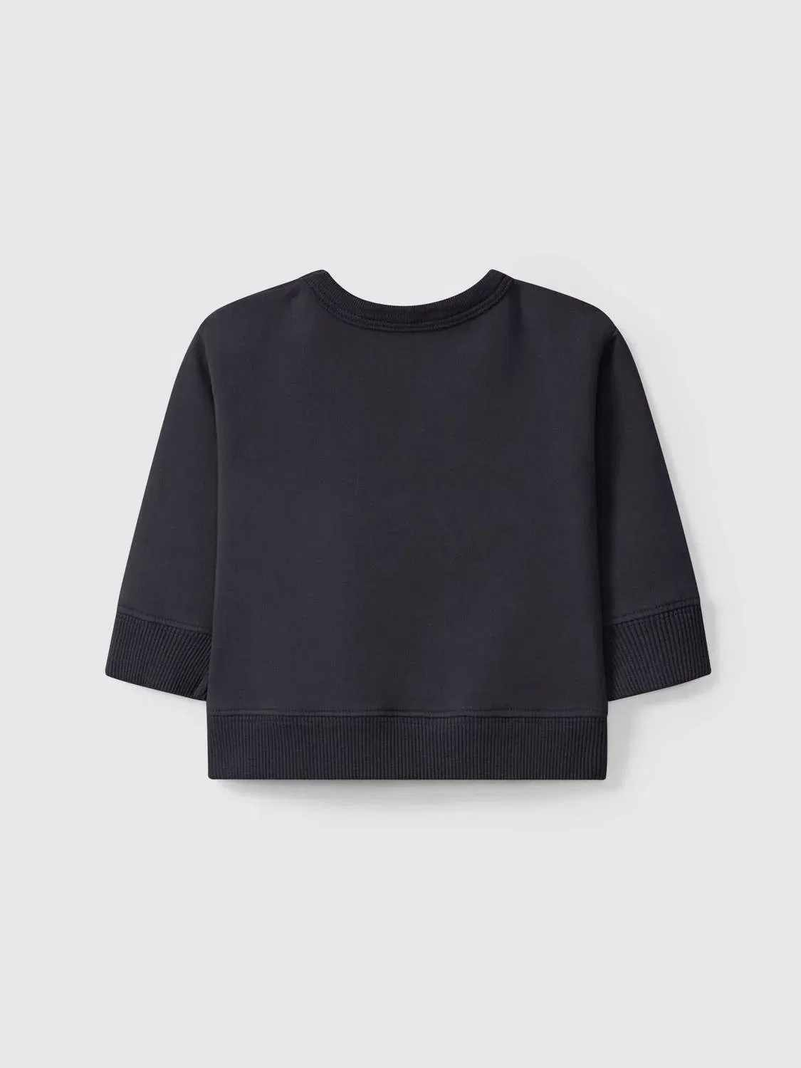Детский свитшот с кнопками на плечах Hug Me Sweatshirt Snug, черный — фото 2