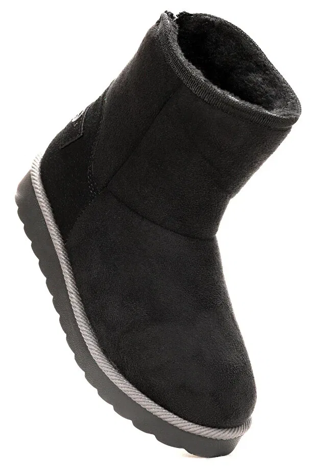 Детские ботинки для девочек на молнии Jessy zippered girl's boots Kiko Kids, Black