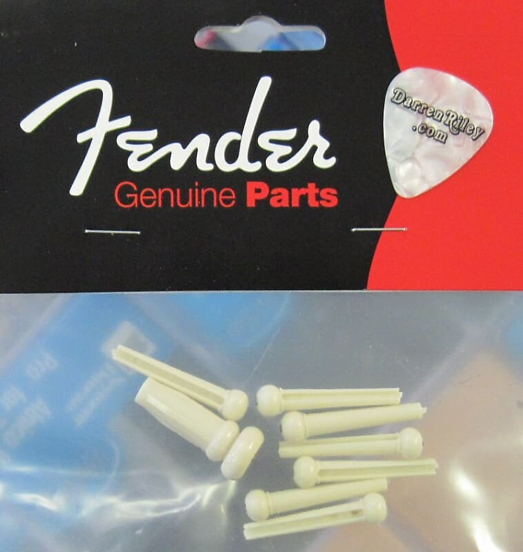 

Бридж для акустической гитары Fender Цвет слоновой кости 0990402000 Acoustic Guitar Bridge Pins White Alvarez Washburn Yamaha 099-0402-000