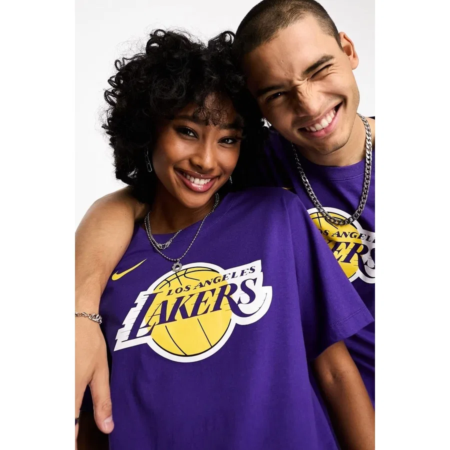 Футболка с длинным рукавом Nike Basketball NBA LA Lakers Unisex Team Logo Graphic T-Shirt, Фиолетовый — фото 3