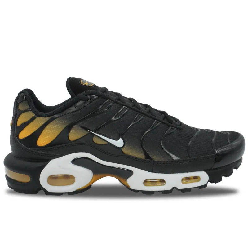 Детские кроссовки с амортизацией Nike Air Max Plus TN, Black University Gold, Schwarz