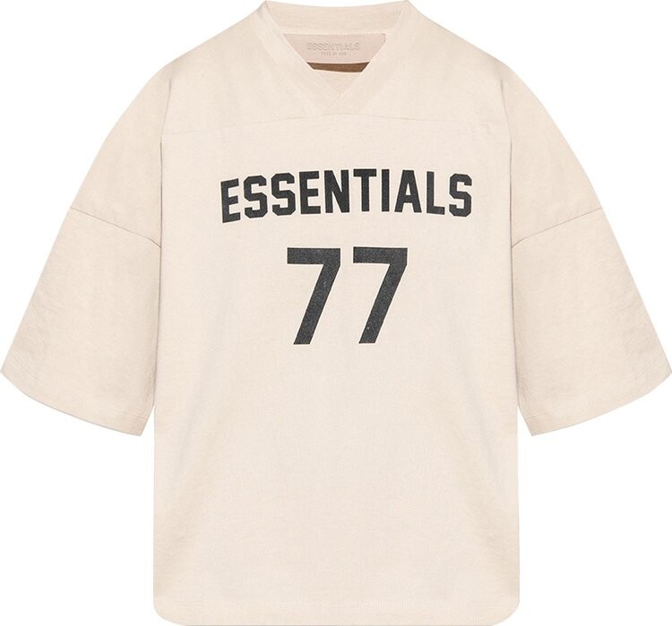 

Футболка Fear of God Essentials Football Tee 'Wheat', кремовый, Бежевый, Футболка Fear of God Essentials Football Tee 'Wheat', кремовый