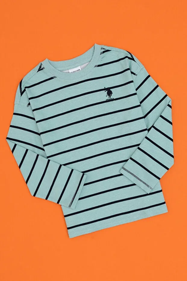 Детское худи для мальчиков из джерси U.S. Polo Assn., Dark Mint