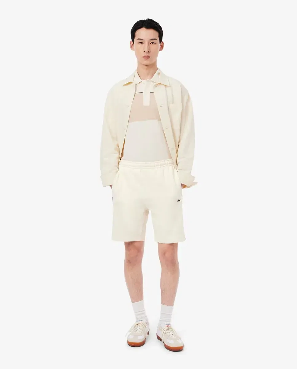 Мужские шорты из футера с цветными блоками Lacoste, Beige