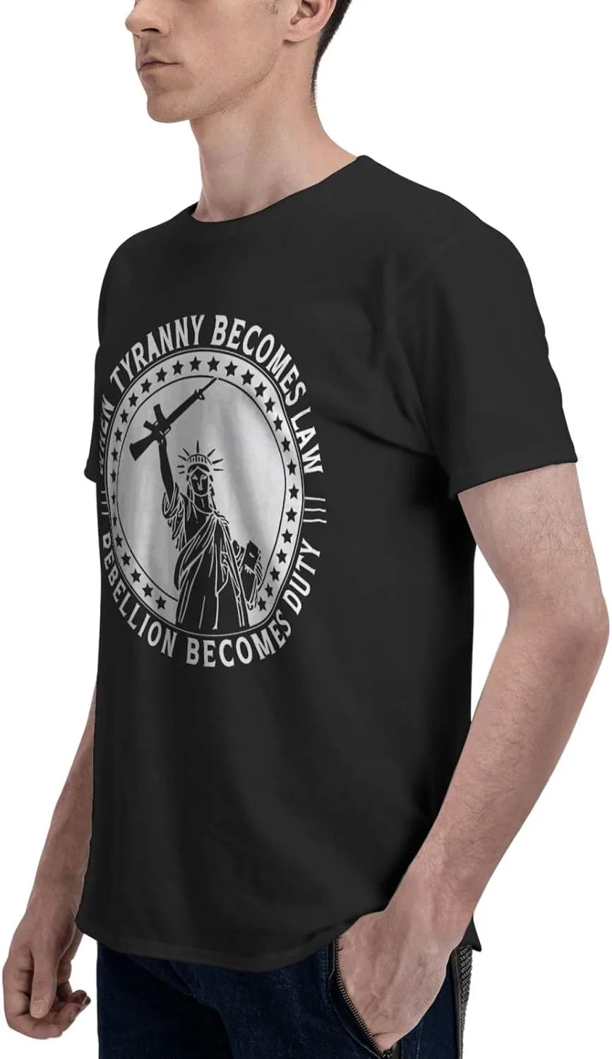 Мужская футболка с принтом Funny Graphic Tees, Black — фото 4