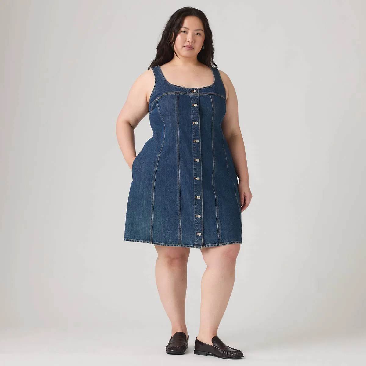 Платье-Майка Audra (большого размера) Levi's, Sledge Sister - Medium Wash — фото 4