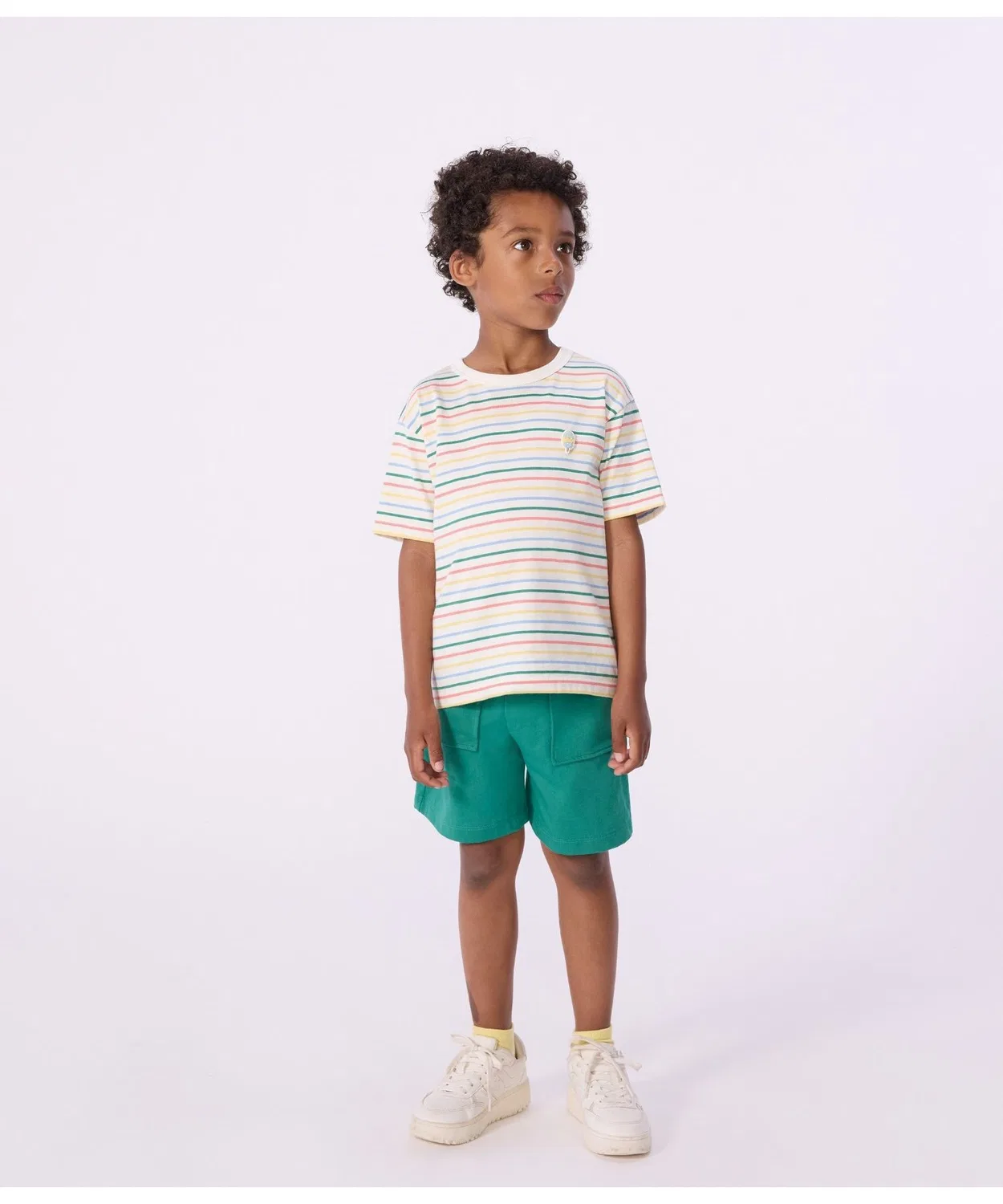 Детская футболка с принтом Ice Cream PETIT BATEAU, White