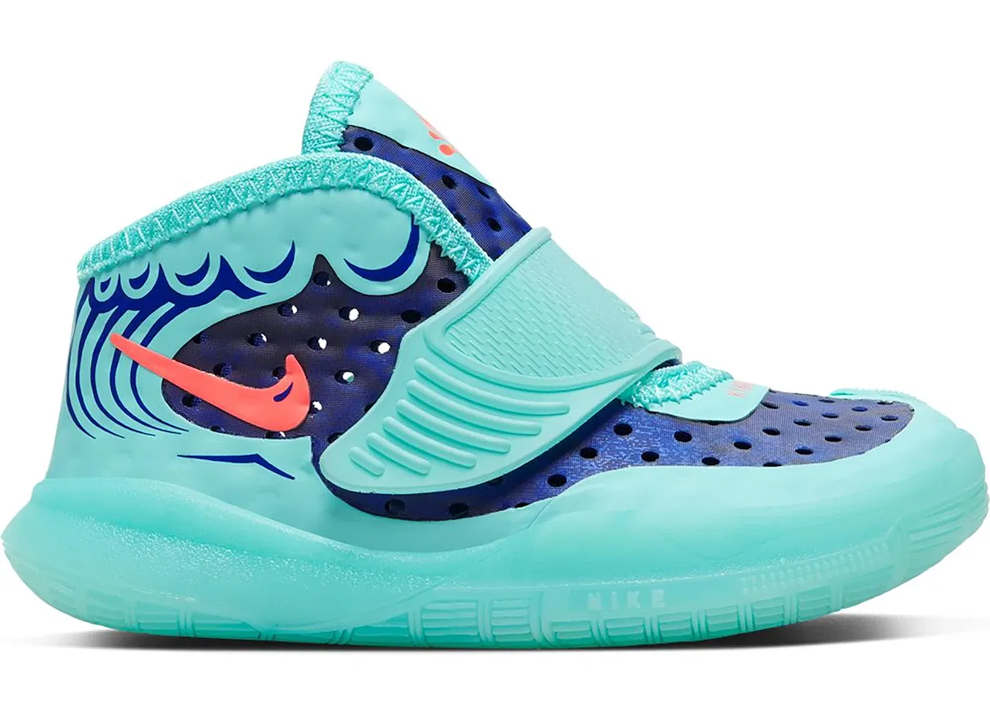 Детские кроссовки для мальчиков с амортизацией Nike Ky-Breezy Aurora, Persian Violet/Aurora-Flash Crimson